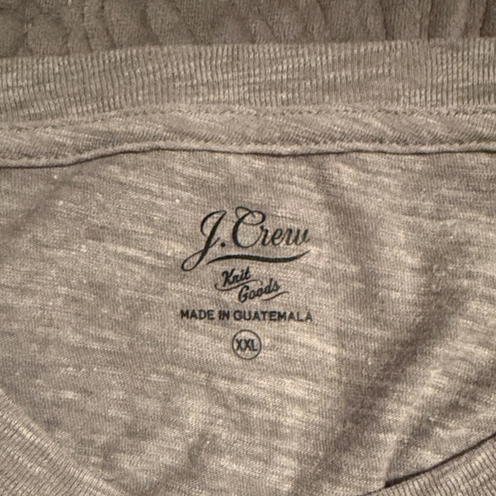 J. Crew Gray Peace Graphic Tee NWT - Picture 3 of 7